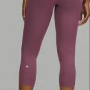 Lululemon InStill High Rise Crop 23” Vintage Plum Size 8 Leggings
